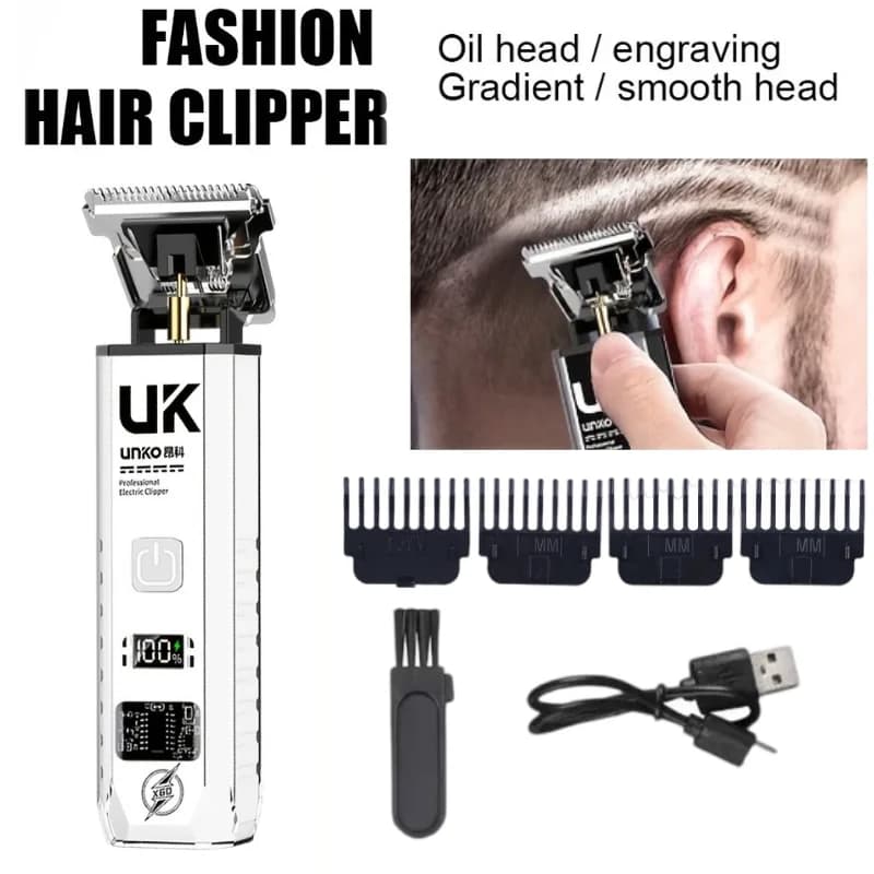 T9 Hair Trimmer Forward Balanced Center Gravity 4 Limit Combs Cleaning Brush USB C Wire Cordless Beard Clipper for Men
