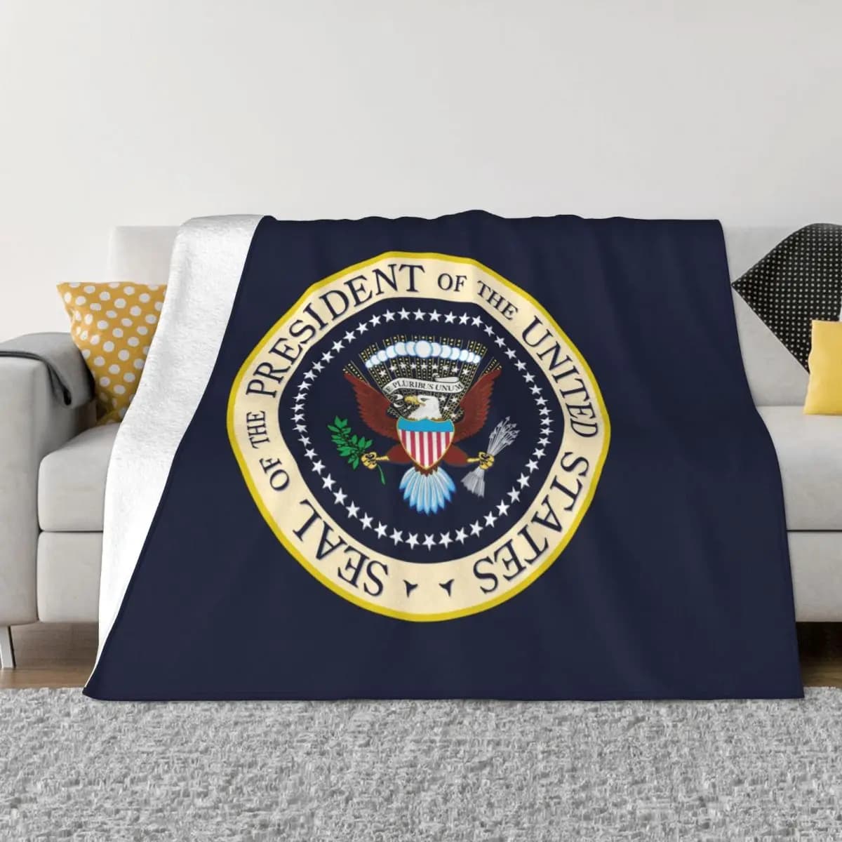 USA President Seal coperta President Election Vote Donald Trump Wool Throw coperte Airplane Travel copriletti caldi Ultra morbidi