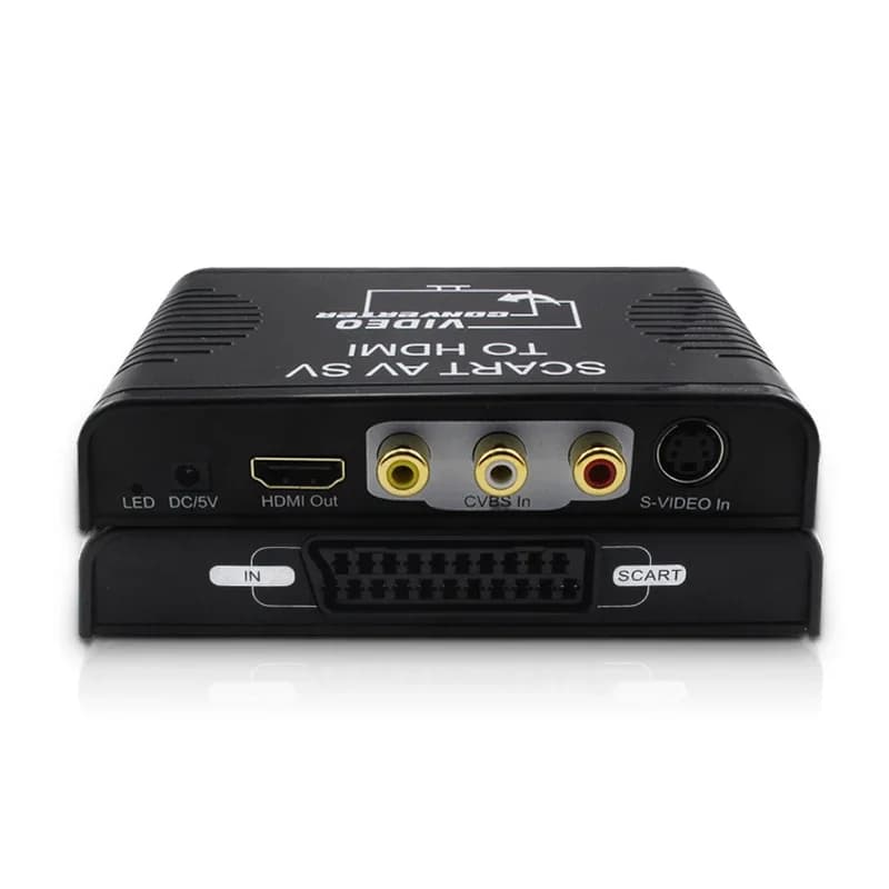 Converter S-video composite AV Scart to HDMI Switch box Converter Scart+S-video+AV to HDMI 3 in 1 1080P for DVD player STB HDTV