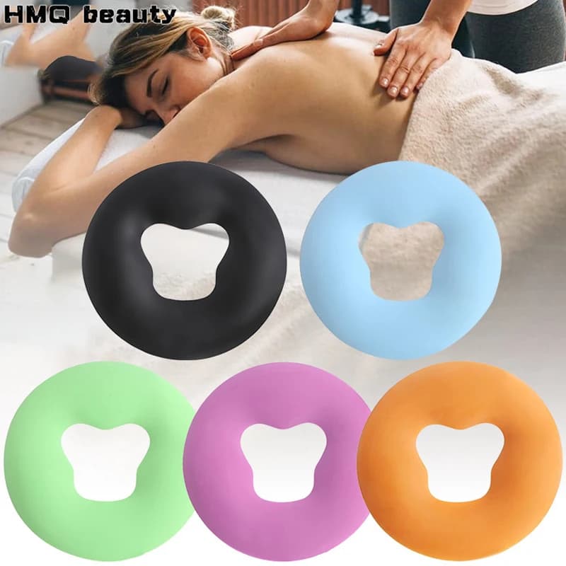 Soft Silicone Pillow SPA Beauty Pad Headrest Non-slip Massage Pillow without Film Face Massage Cushion Pad Salon Beauty Supplies
