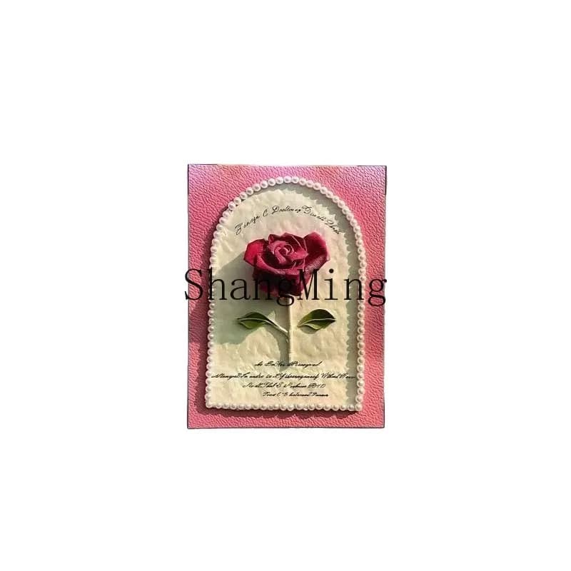 Quadro decorativo PYH con rose, dipinto di lusso da tavolo/comodino, stile crema, per soggiorno e camera da letto