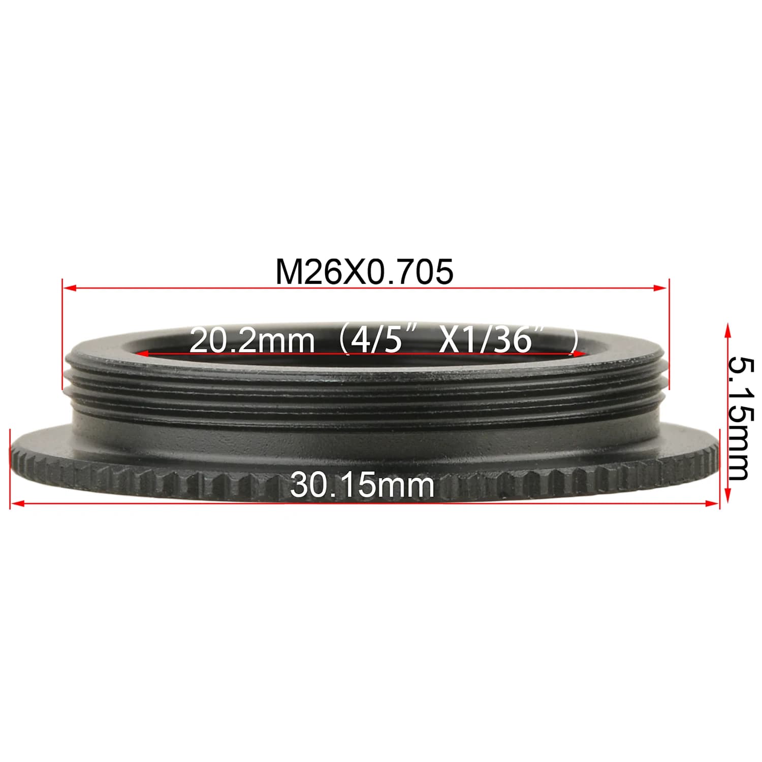 Anello adattatore obiettivo per microscopio KOPPACE RMS a M26 interfaccia adattatore da M20 a M26