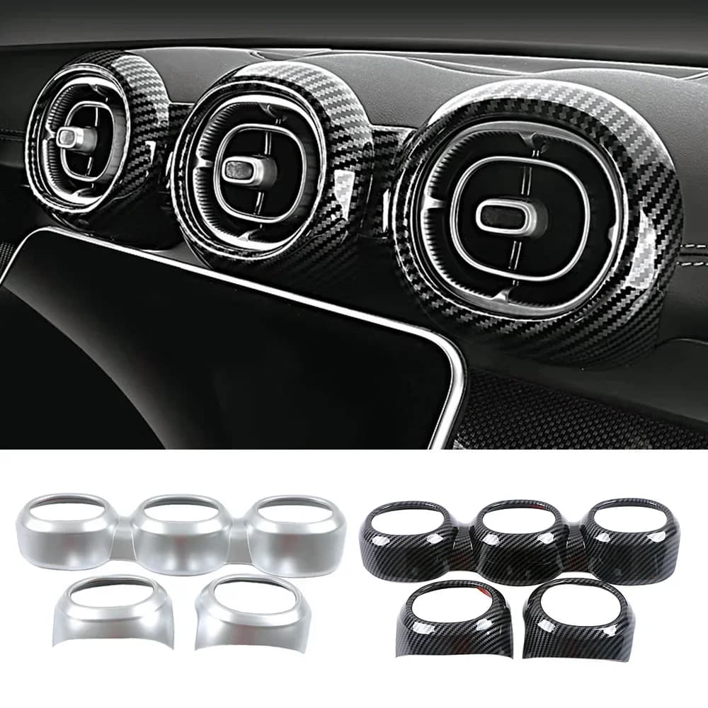 Per Mercedes Benz Classe C W206 S206 C200 C220 C300 2022 2023 Cruscotto Auto AC Uscita Aria Anello di Sfiato Telaio di Copertura Trim Parte Refit