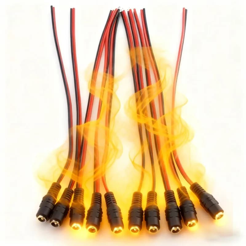 1/2/5/10 pz DC Spina Femmina Cavo di Prolunga Adattatore 5.5x2.1mm Jack Connettori Per CCTV Telecamera LED Strip DC cavo B5