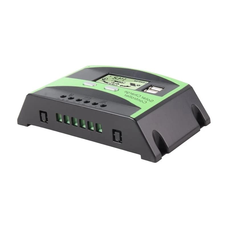 ABGN MPPT Solar Charge Controller 40A 12V/24V Auto Charging Regulator With LCD Display Dual USB Port Load Output For Solar