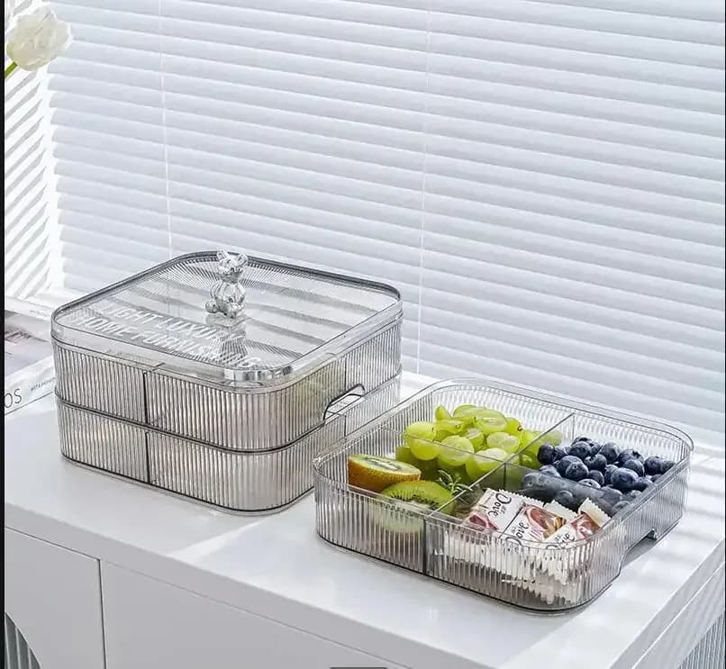 Cucina domestica nordica Scatola di frutta secca in plastica Piatto di frutta creativo Soggiorno Desktop Noci Snack Scatola di immagazzinaggio di caramelle Accessori