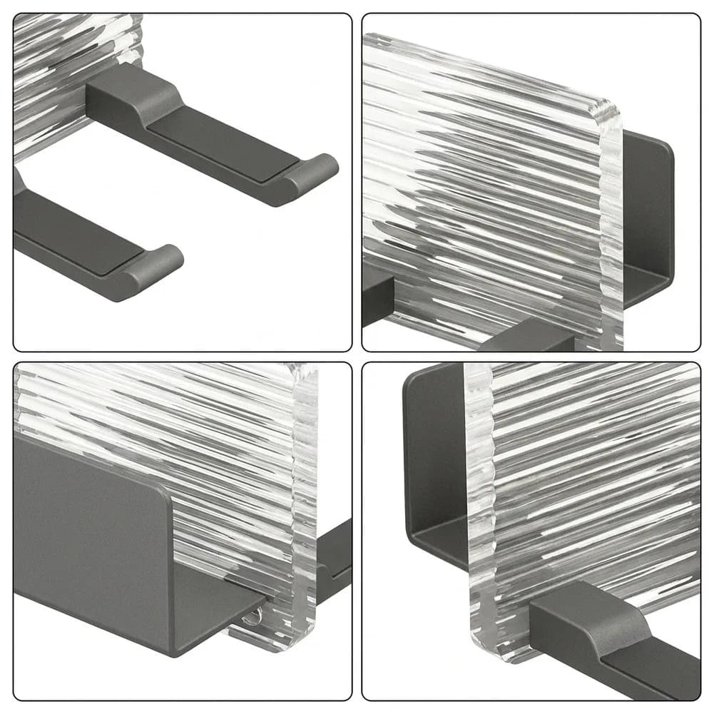 Anti-Slip Hair Dryer Holder with Integrated Silicone Protection and Precision Fit Design for Acrylic and Metal Dryer Bodies