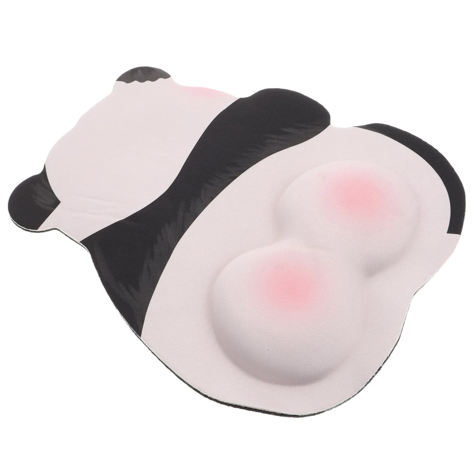 Pink Panda Mouse Pad Ergonomic Wrist Cushion Nonslip Office Laptop Gaming Mouse Mat Cute Computer Desk Mat Kawaii Decor
