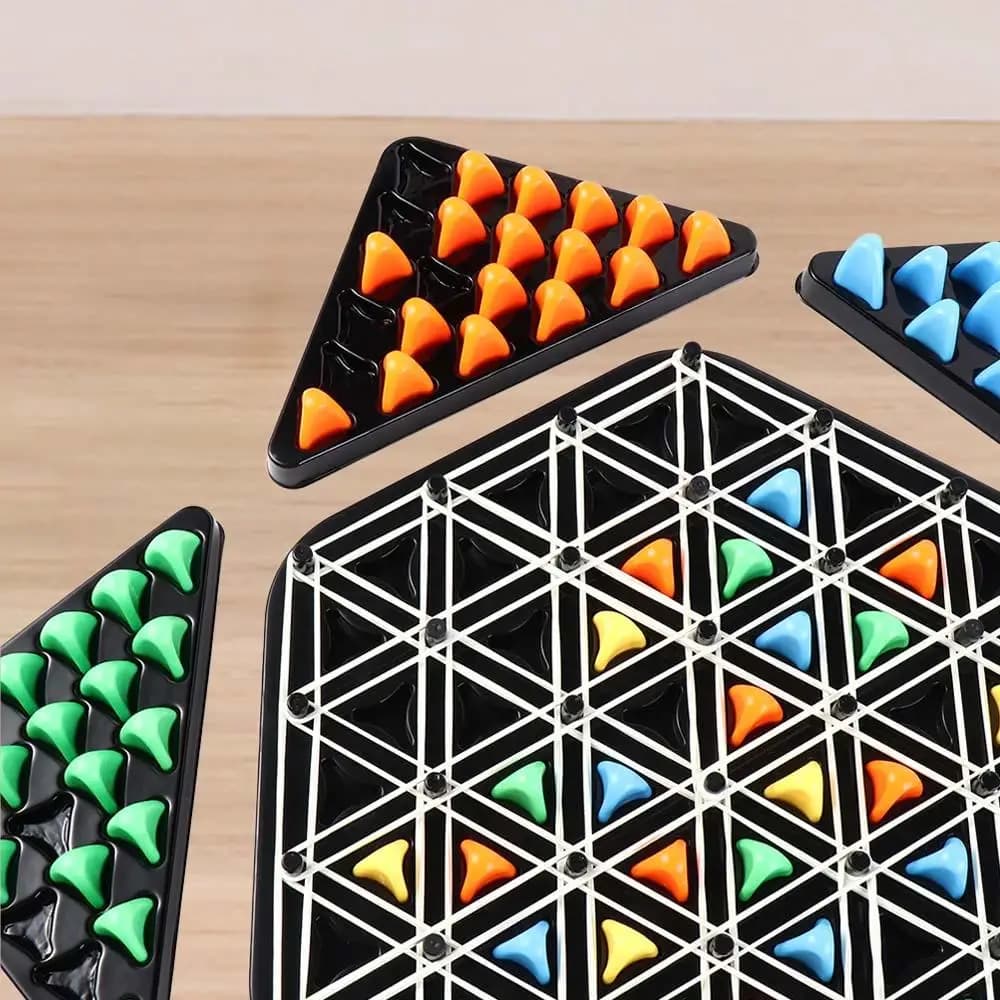 Rubber Band Geometry Chain Chess Triangle Desktop Parent-child Interaction Triangle Chess Desktop Game Education