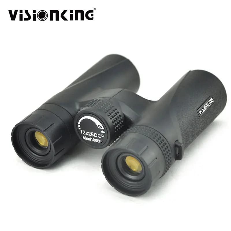 Binocolo Professionale Visionking 12x28, Leggero, per Birdwatching, Campeggio e Viaggi, Prisma BAK4, Telescopio HD a Lungo Raggio