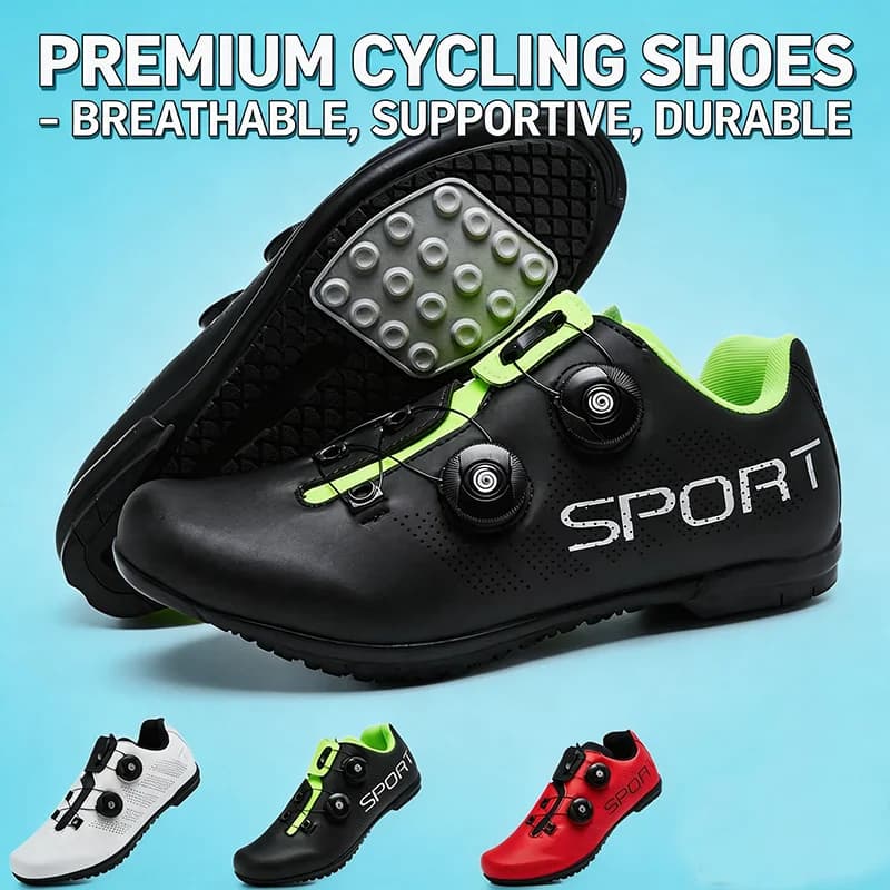 Nuove Scarpe da Ciclismo per Donne con Suola in Gomma, Comode Scarpe da Bicicletta con Suola in Gomma