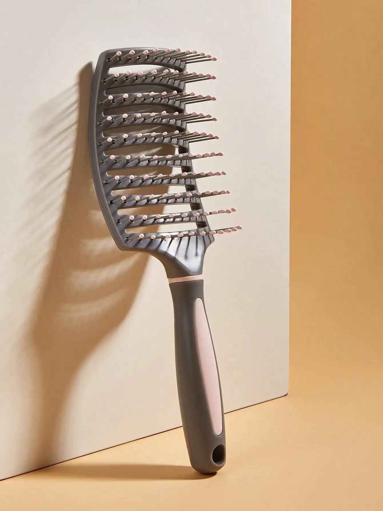 1 spazzola grande ventilata per stirare i capelli, spazzola per capelli ricci lunghi e spessi da donna, spazzola volumizzante per capelli lisci ad asciugatura rapida, strumento per lo styling curvo antistatico, adatto per capelli grigi asciutti e bagnati, regalo perfetto