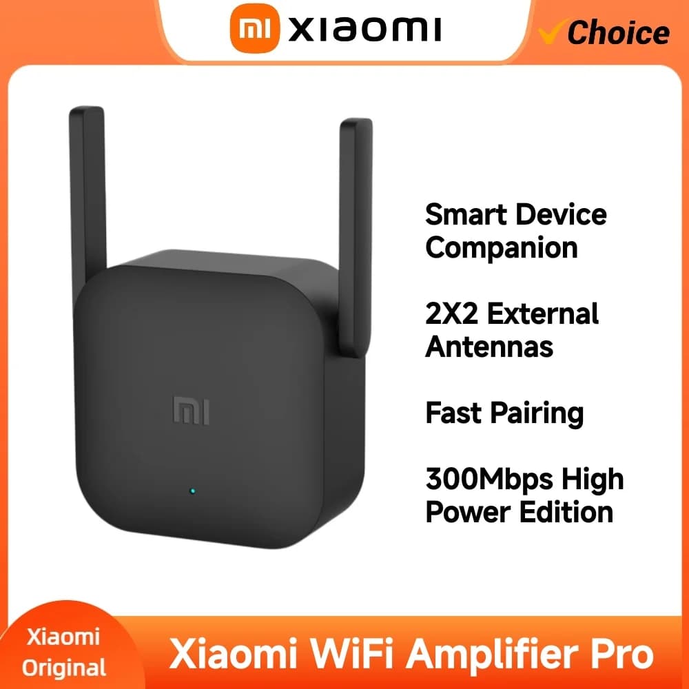 Xiaomi WiFi Pro 300Mbps Wireless Repeater 2.4GHz Dual Antenna Home Router Signal Booster Wide Coverage Network Range Extender