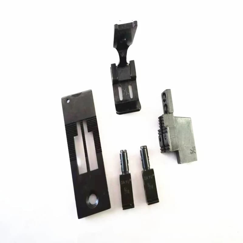 Set di calibri per JUKI LH-3168 Accessori per macchine da cucire industriali a doppio ago Parti di abbigliamento Kit di attacco a doppio ago