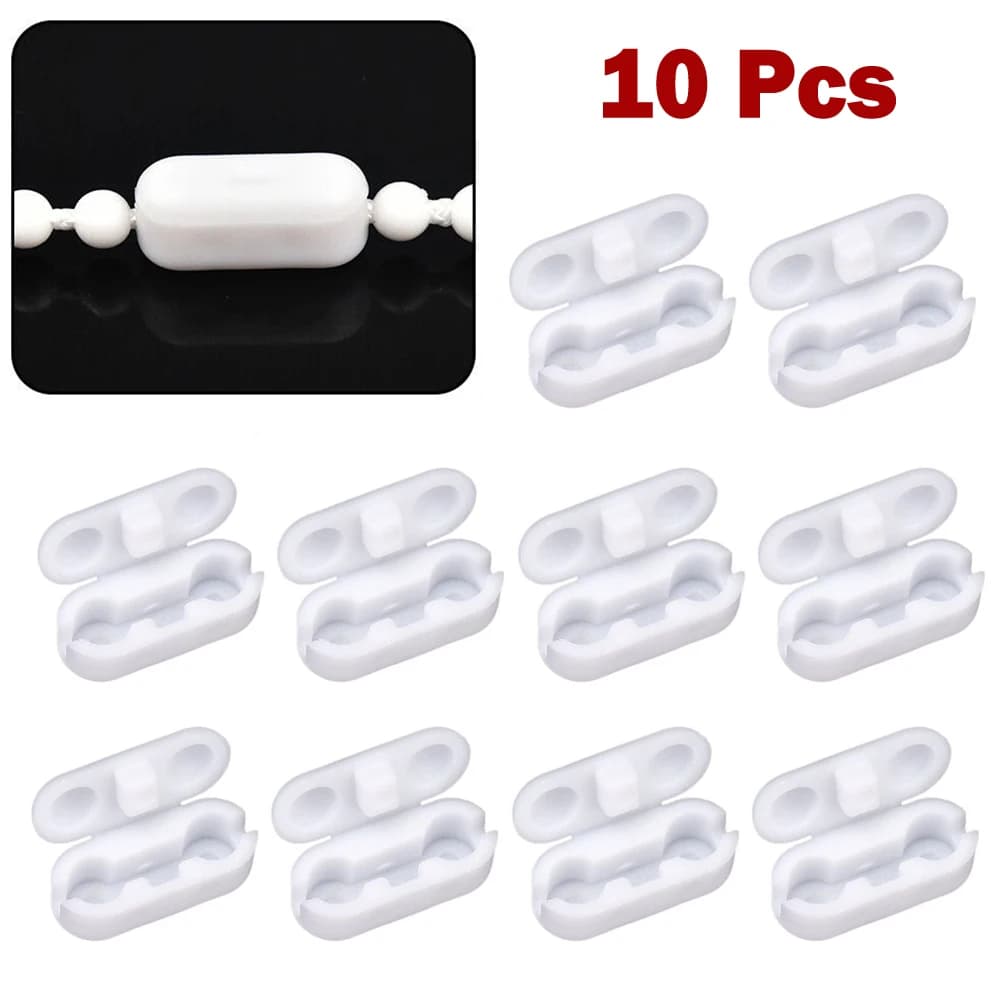 10 pcs plastic for roller blinds, traction cable connector, chain connector for vertical blinds, mowers, replacement of spare tool