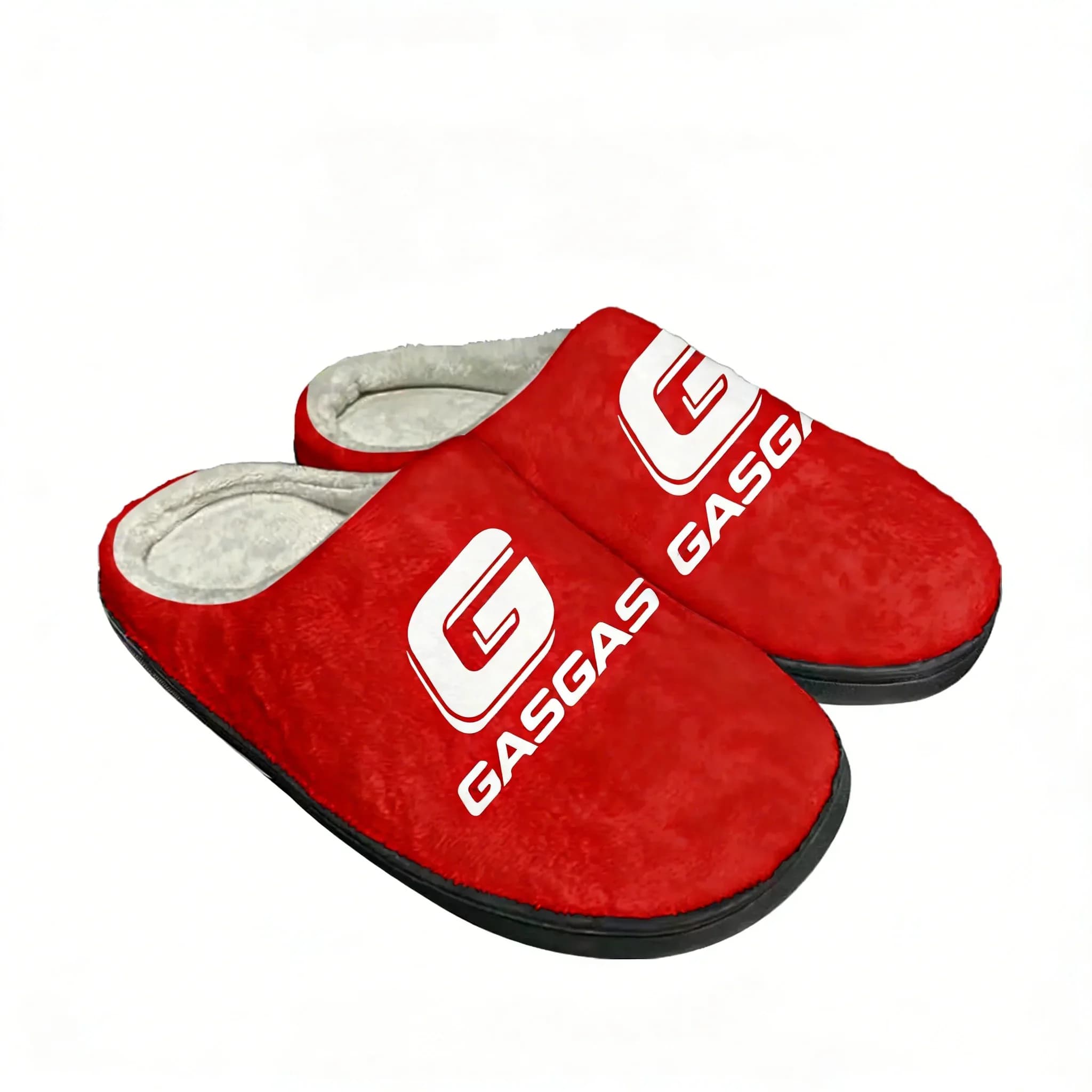 GASGAS Motorcycle shoes Cotton Slippers Mens Womens Teenager Latest Bedroom Plush Indoor Keep Warm Shoes Thermal Flat Slipper