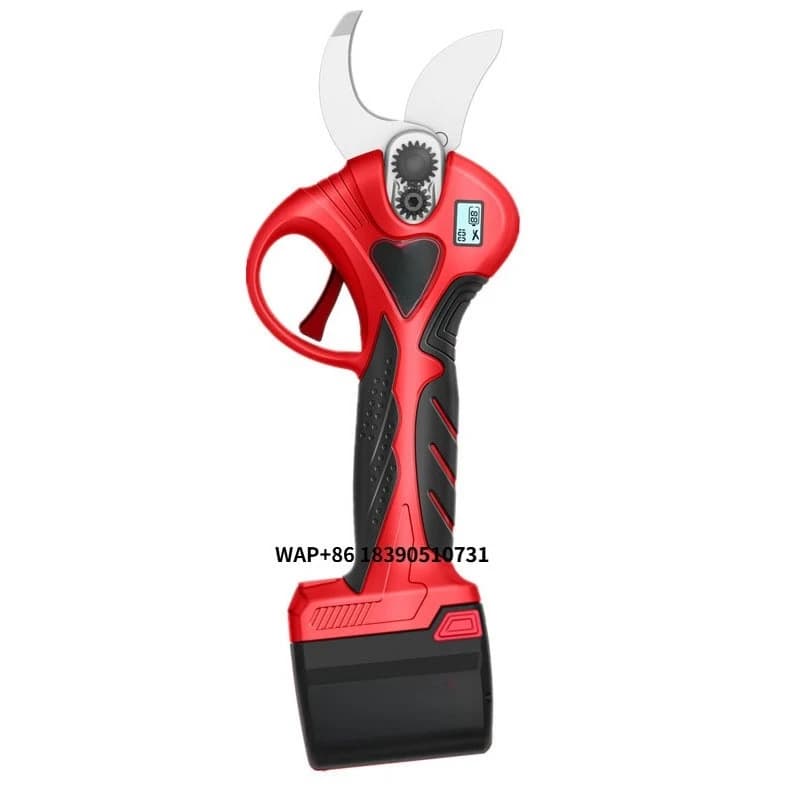 25.2V Wireless Rechargeable Electric Power Scissors, Cutting 36MM, 2.6+4.5AH Litio Brushless for Garden Plants