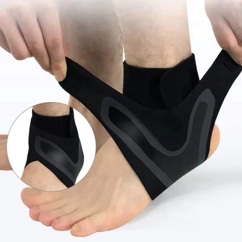 1 Pezzo Fascia Elastica per Caviglia, Supporto per Caviglia, Traspirante, Compressivo, Anti-Intorpidimento, Protezione per Piedi, Benda Sportiva di Sicurezza