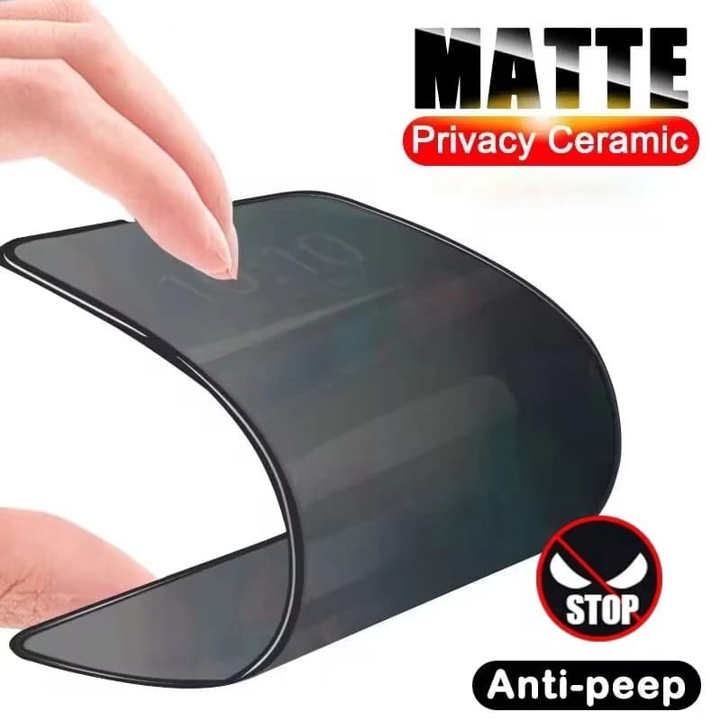 1PC Matte Ceramic Privacy Screen Protectors For iPhone 15 14 13 12 11 16 17 ProMax X XS XsMax XR