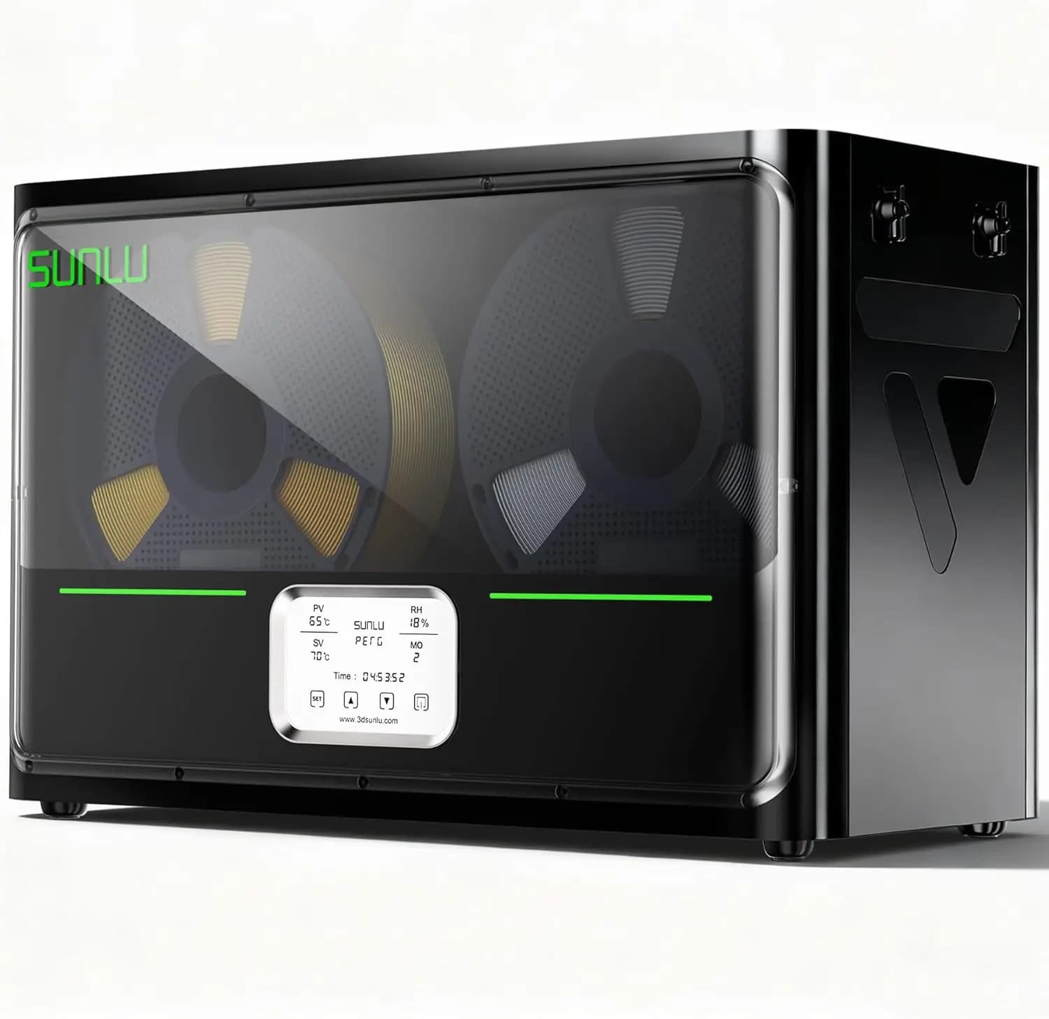 4 Coil Filament Dryer, Efficient 70 ° C Heater, PTC Heater for Nylon TPU PLA PETG ABS, Compatible with 1.75/2.85/3.0mm