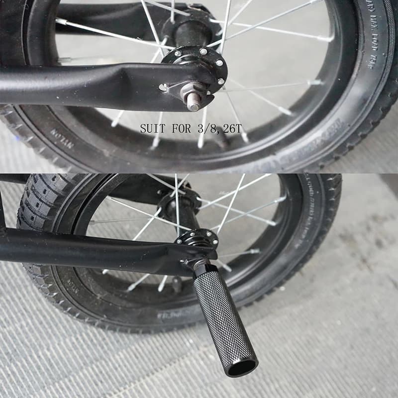 1pc Poggiapiedi Leva BMX Bike Fit 3 8 Pollici In Lega di Metallo Asse Posteriore Pioli Antiscivolo Piombo Poggiapiedi Biella Accessori Per Biciclette