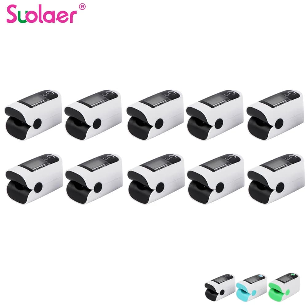 10PCS digital finger pulse oximeter for domestic use blood oxygen saturation meter Monitor SpO2 tools for wholesale healthcare