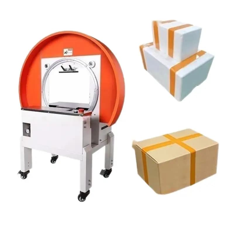Express Box Tape Wrapping Strapping Machine Small Paper Strap Taping Ring for Foam Box Bulk Order Customize