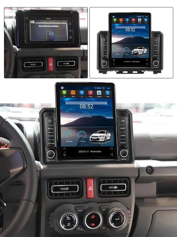 TS Android13 IPS 2.5D DSP Lettore DVD per auto per Suzuki Jimny 2019 8 + 128GB 4G GPS AM FM schermo diviso elettronica automatica