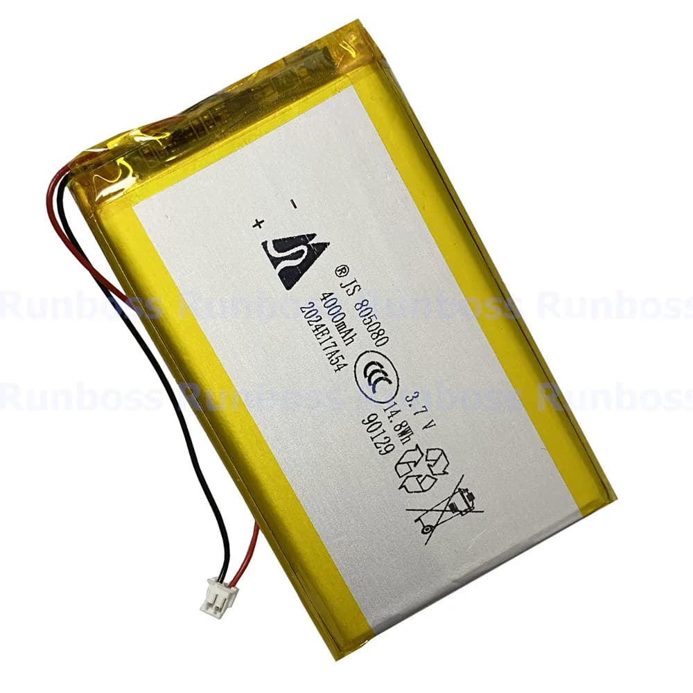 JST 1.5 mm 2 pin 3,7 V 4000 mAh 805080 855080 Rechargeable lithium polymer battery for Bluetooth headphones Topping NX7 Topping G5