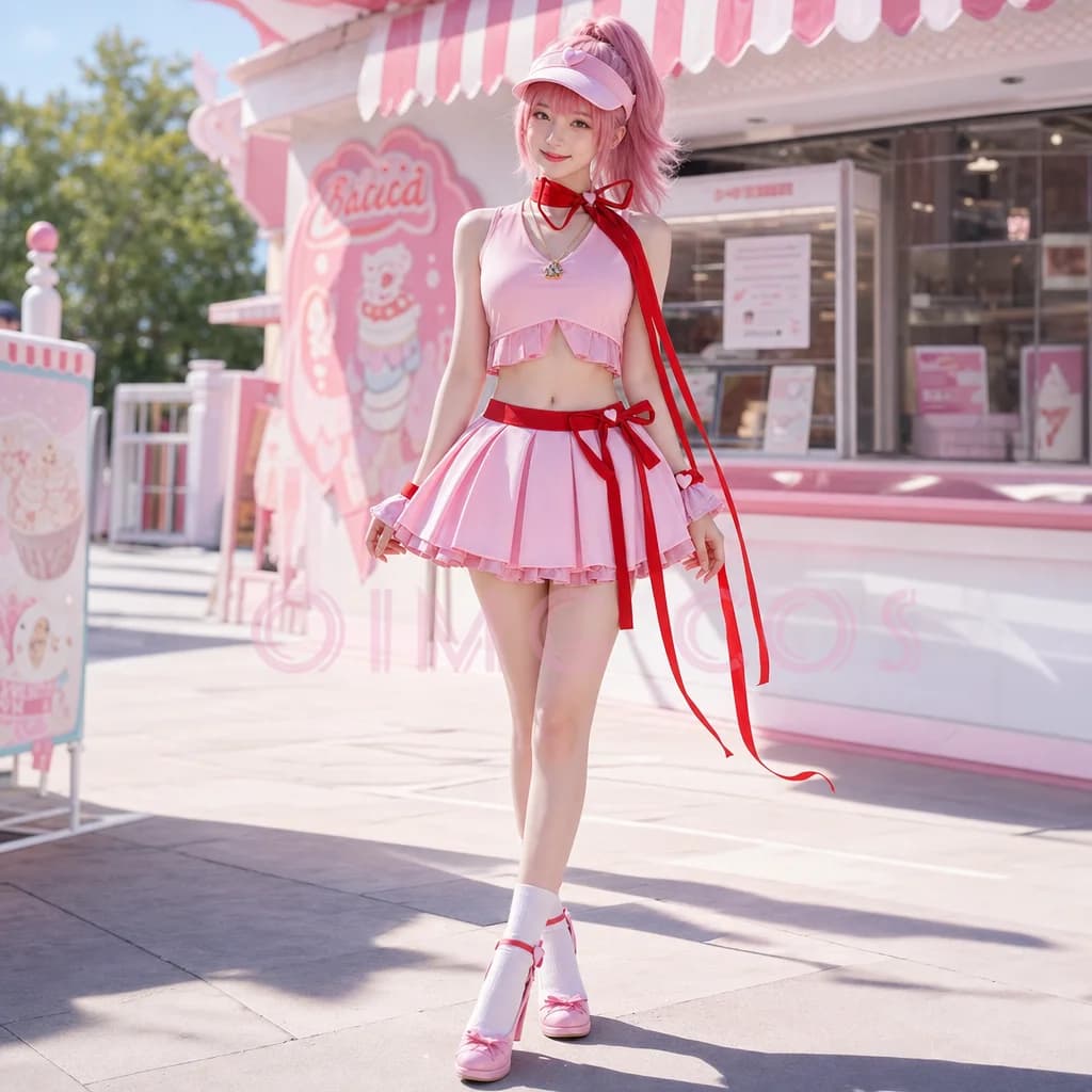 Costume Cosplay Shugo Chara Hinamori Amu per Adulti, Uniforme per Carnevale, Costumi per Feste di Halloween, Travestimento per Giochi in Maschera