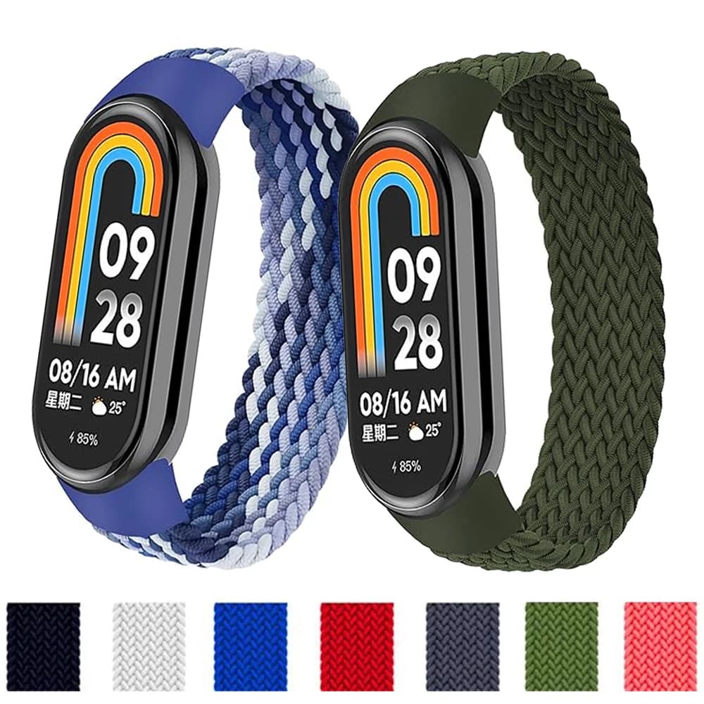 Cinturini per orologi per Mi Band 9 8 NFC accessori intelligenti Cintura di ricambio Bracciale intrecciato correa miband 9 per Xiaomi Mi band 9 Bands