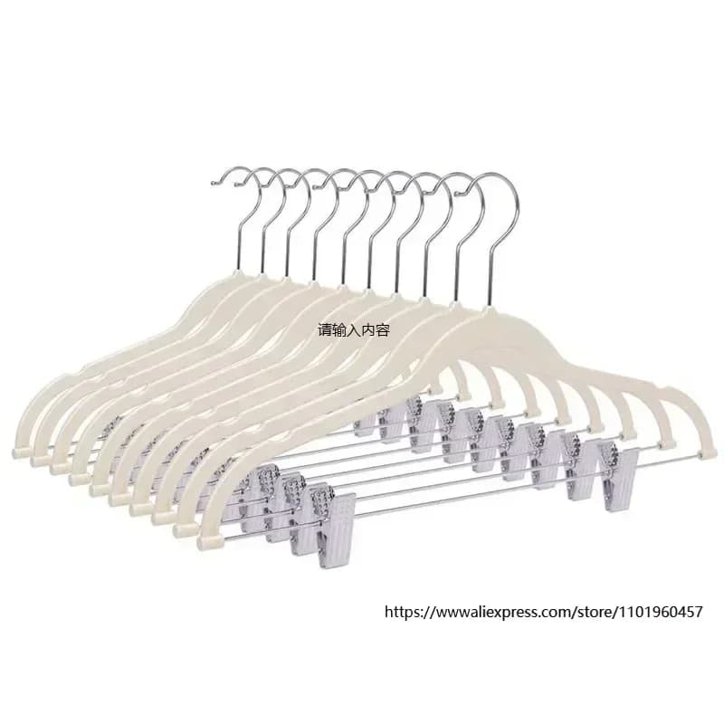 Set di 5 Appendiabiti Multifunzione in Velluto con Clip Antiscivolo, Organizzatore per Armadio e Lavanderia