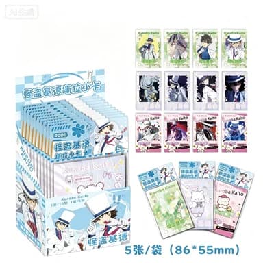 Detective Conan Kaito Kid ripping mini card Polaroid merchandise LOMO blind box HD postcards Fun gift for friends