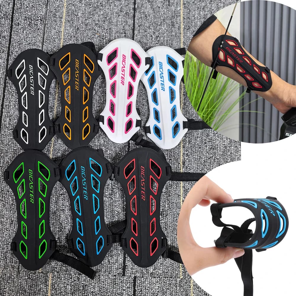 1pc protezione del braccio arco tiro con l'arco braccio in silicone morbido cinturino protettivo regolabile tradizionale arco lungo arco ricurvo tiro all'aperto caccia