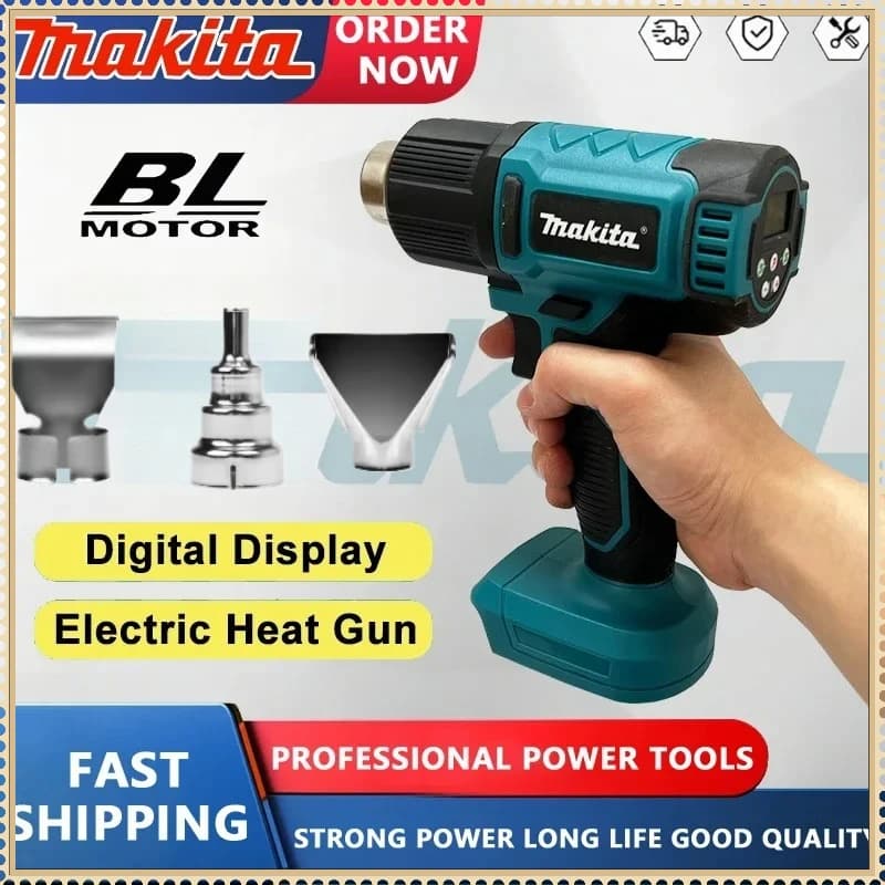 Makita 550 ° Pistola Termica Senza Fili con Controllo della Temperatura, Display LED e Funzione di Saldatura