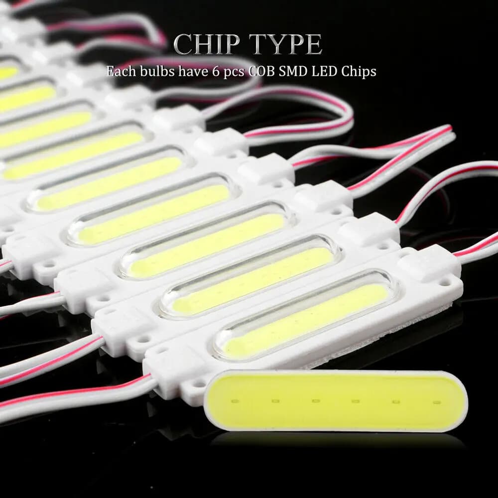 10 pcs/injection with COB lens LED module waterproof LED backlight for sign channel letter DC12V 2W IP68