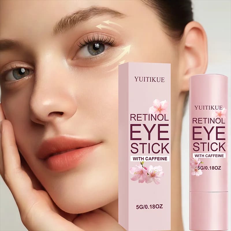 YUITIKUE Stick Contorno Occhi con Retinolo e Caffeina | Liscia e idrata, per la delicata zona contorno occhi 5g