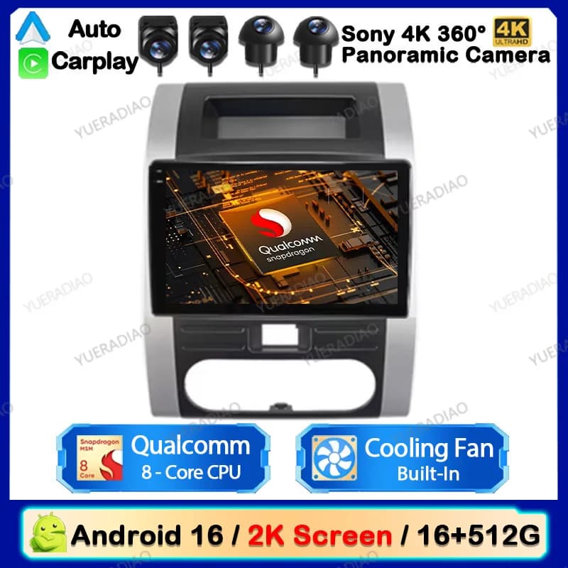 Autoradio Android 15 per Nissan X - Trail X Trail 2 T31 2007 - 2015 Mirror Link Carplay e Android Auto Double Din Touch Screen