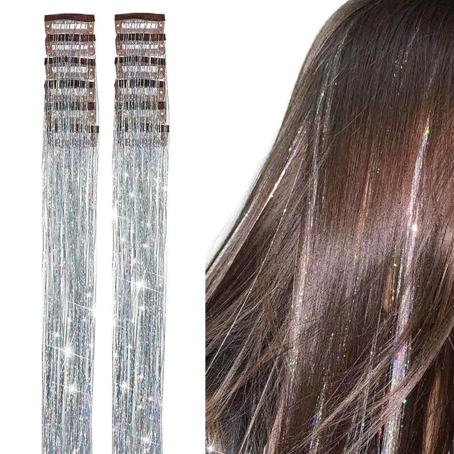 Set di accessori per capelli con paillettes da 1 pollice, fermagli per capelli da fata lucidi resistenti al calore, adatti