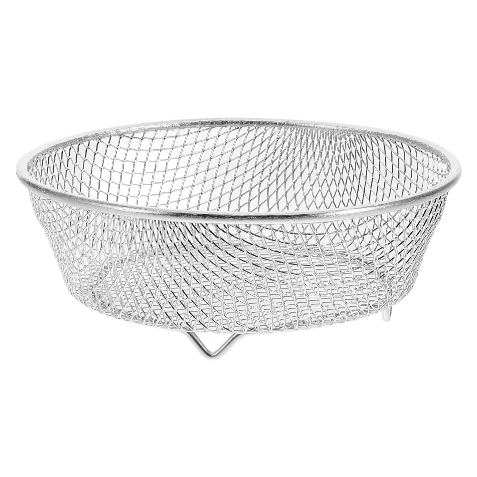 Round Hanging Stainless Steel Vertical Bbq Skewer Rotisserie for Air Fryer Oven Compact Grilling Rack Barbecue Accessories Air