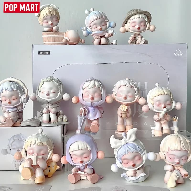 POP MART Original Skullpanda The Warmth Series Scatole cieche Giocattoli Kawaii Anime Action Figure Sorpresa Scatola misteriosa Bambole Regalo per ragazze