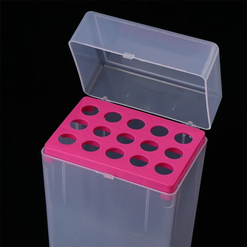 Scatola per puntali per pipette in plastica da 10μL 200μL 1mL 5mL 10mL per scatola di immagazzinaggio porta puntali per esperimenti da laboratorio per micropipette