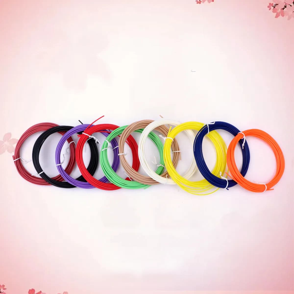 3D Printing Filament PLA 5M 10 Colors 1.75mm Ecological Biodegradable for 3D Printers and 3D Pen Reels