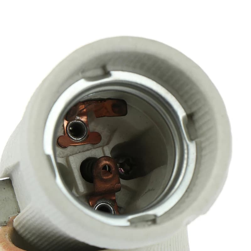 Nuovo Portalampada E27 in Ceramica Resistente alle Alte Temperature con Adattatore