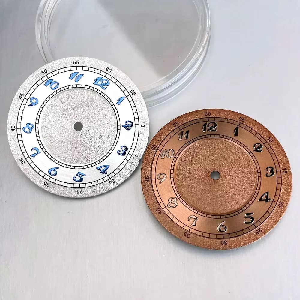Tandorio Nuovo Retro Bianco Rosa Opaco Arabic Numerals Watch Dial Face For NH35 NH36 NH38 ETA2824 PT5000 Movement Men's Watch Vintage