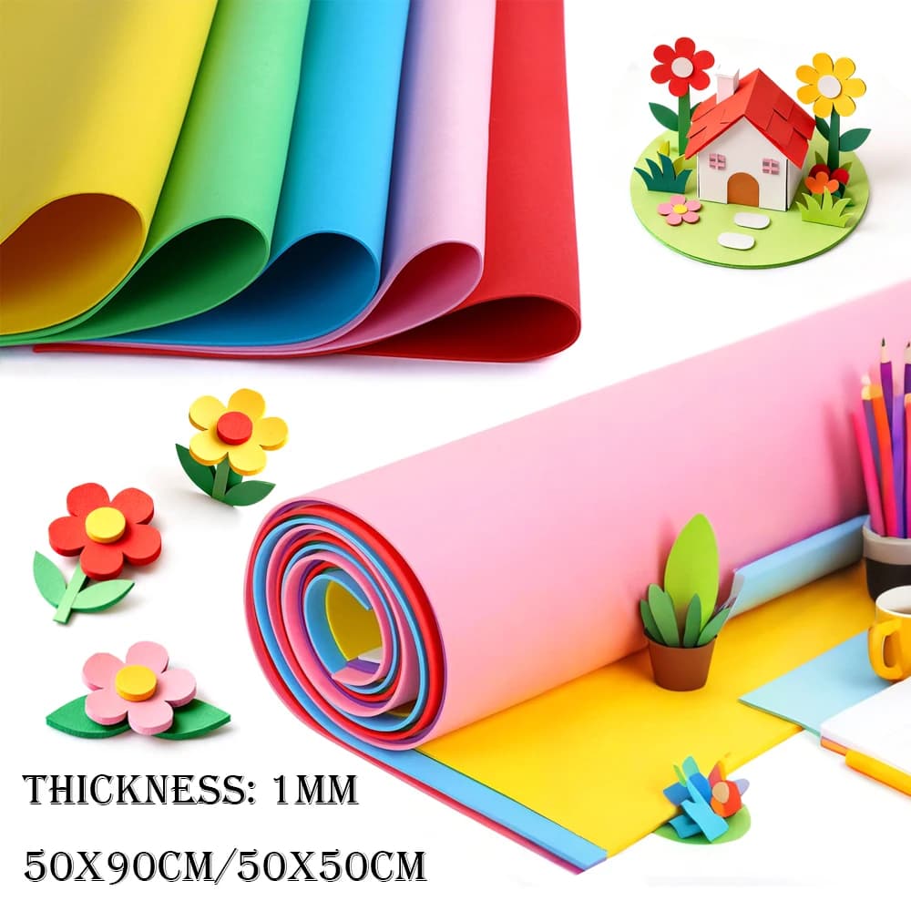 1/18pcs Foam Sheets Craft EVA Color Foam Paper Set for DIY,Cosplay, Scrapbooking,DIY Handcraft EVA Foam Sheets 1mm