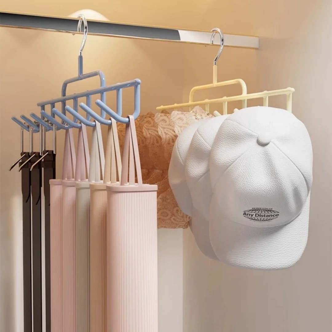 Wall Hat Rack with Hanging Hooks Cap Organizer Holder for 8 Tall Baseball Caps Dorm Closet Bedroom Storage Display Daily Use