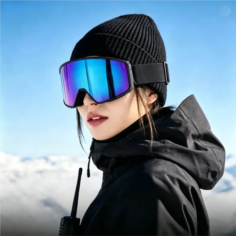 Winter Snow Outdoor Protective Glasses Anti Fog Ventilated Dust Proof Polarized Anti Snow Blind Ski Sport Goggles