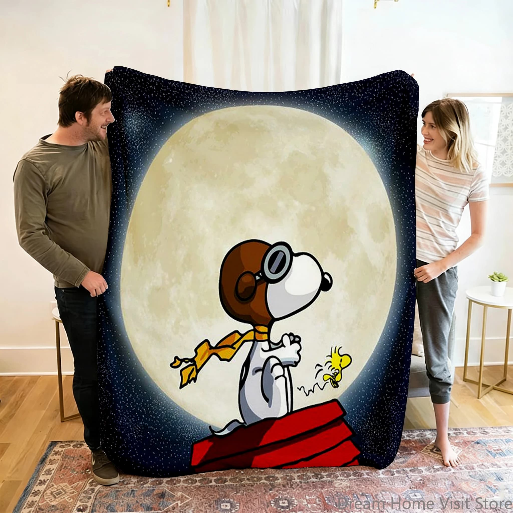 Nuova Coperta Anime Kawaii Snoopy 2026 per Bambini, Morbida e Calda, Adatta per Divano e Letto, Ideale come Regalo di Compleanno o Souvenir
