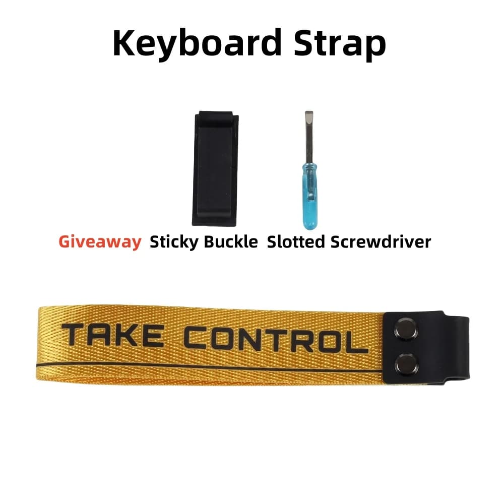 Keyboard Strap Take Control Belt Decorative Strap Take Control Nylon Strap for Game Mechanical Keyboard Wooting60 ATK68 MAD60